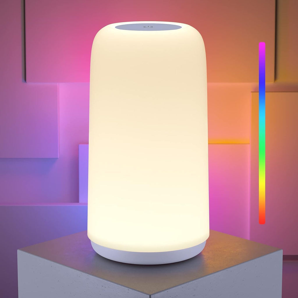 Touch Bedside Table LED Lamp with RGB & Dimmable Light