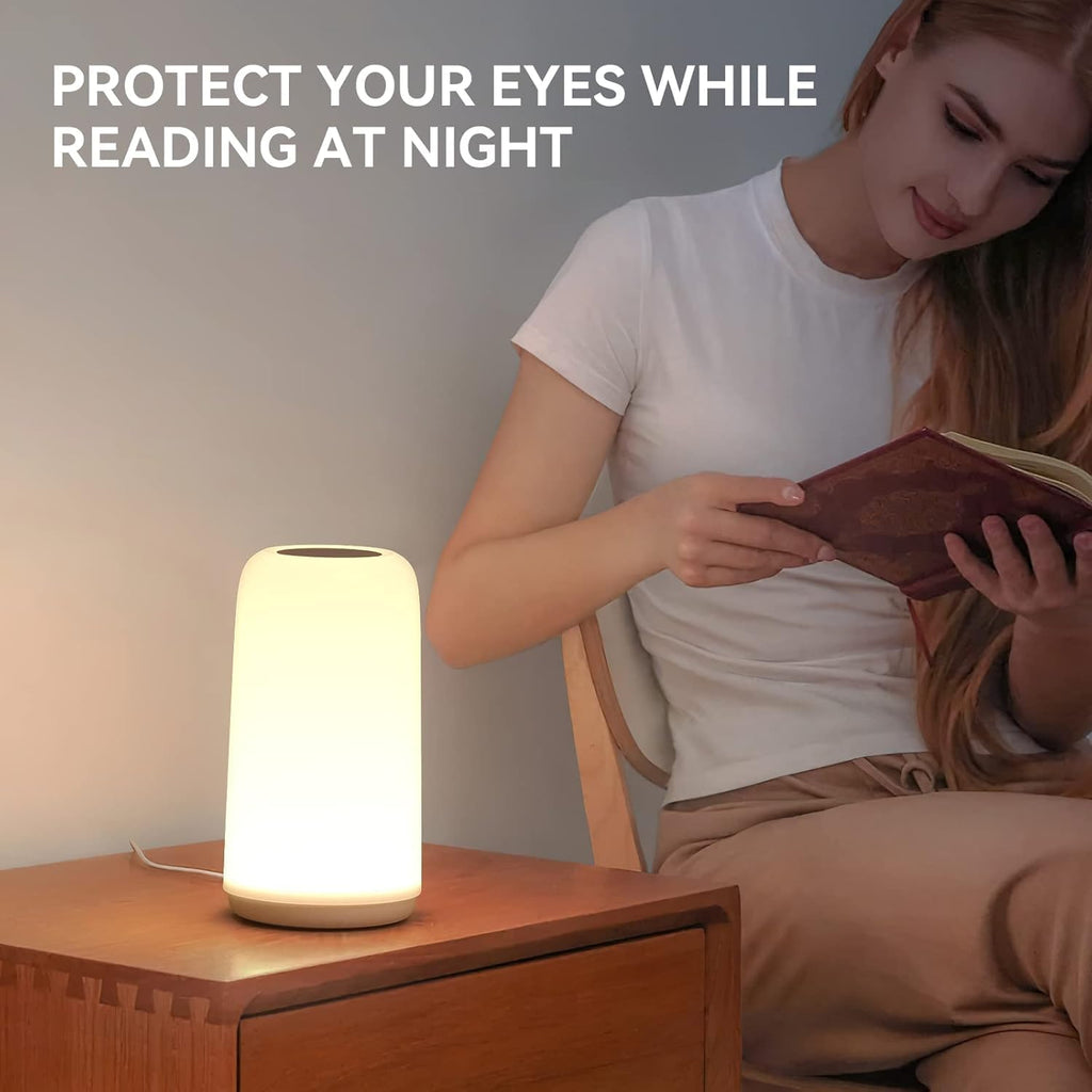 Touch Bedside Table LED Lamp with RGB & Dimmable Light